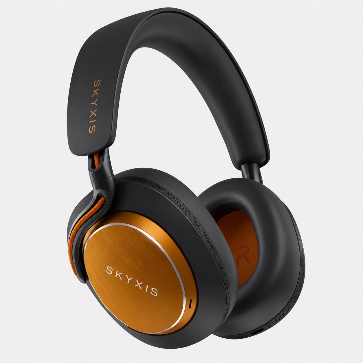 Skyxis Pulse headphones, black/orange colorway